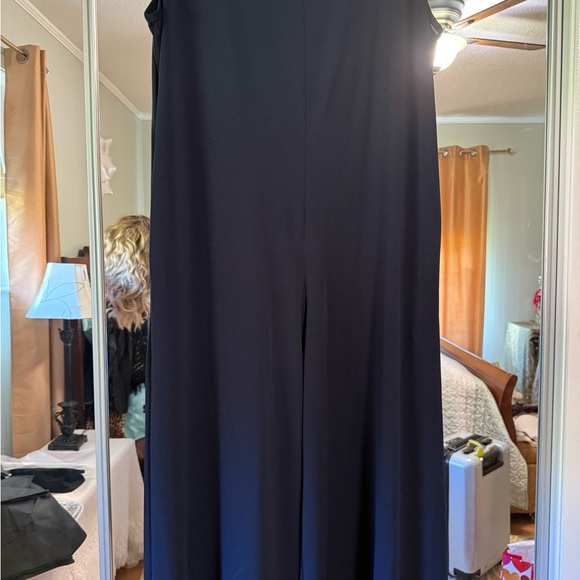 Lularoe Natalie Elegant Navy Jumpsuit EUC - Picture 3 of 5